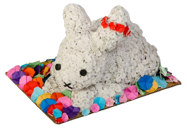 八木まさゑ　花うさぎ