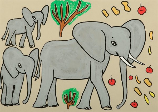 荒木佑仁　ぞうの親子＜代表作＞